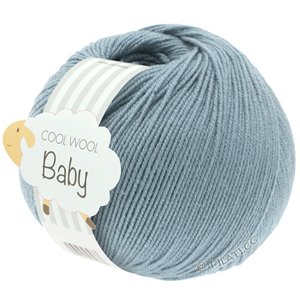 Lana Grossa COOL WOOL Baby Uni/Print 50g | 264-gris azul