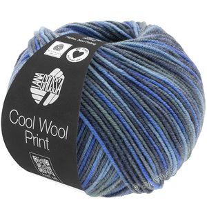 Lana Grossa COOL WOOL  Print | 716-jeans/gris azul/real