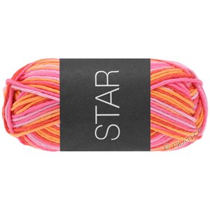 Lana Grossa STAR Print | 345-rosa/frambuesa/naranja/salmón
