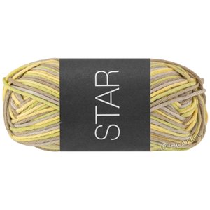 Lana Grossa STAR Print | 356-amarillo claro/verde amarillento/verde blanco/caqui