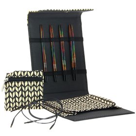 Lana Grossa  Conjunto de agujas diseño de madera Multicolor pequeño (negro)